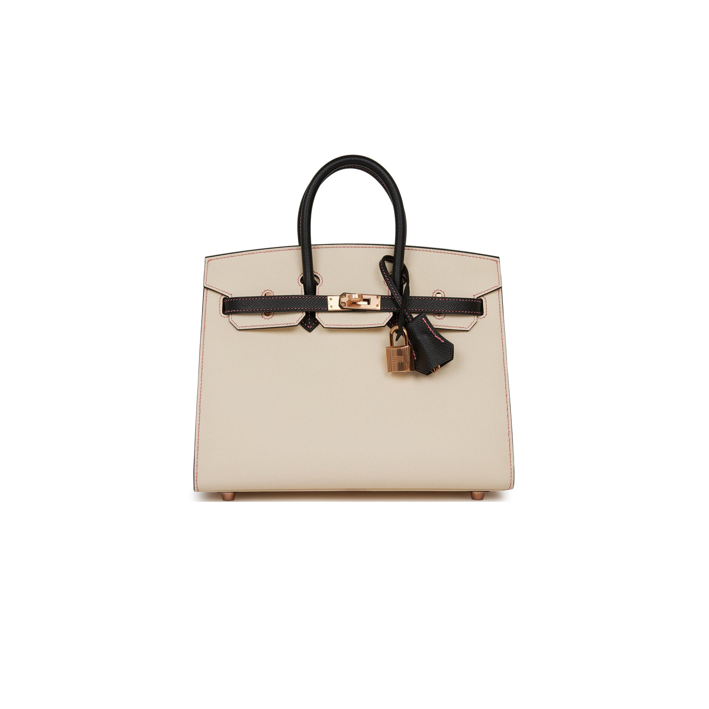 H**me5 birkin 25 sellier epsom rose gold hardware (25*20*13cm)